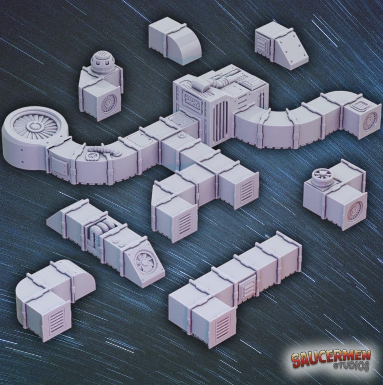 Modular Ducts & Vent System | 20 pieces
