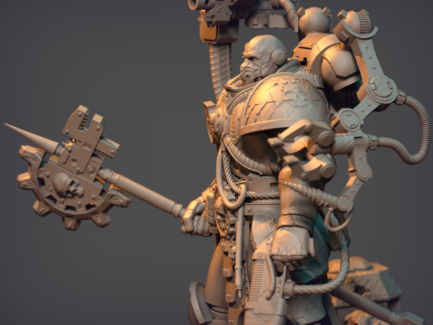 Techmarine - 12K 3D Printing - For Wargaming, Tabletop, RPG