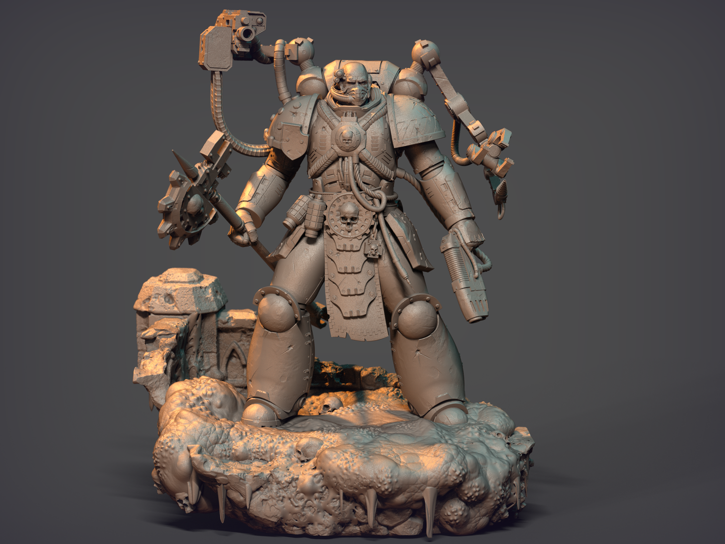 Techmarine - 12K 3D Printing - For Wargaming, Tabletop, RPG