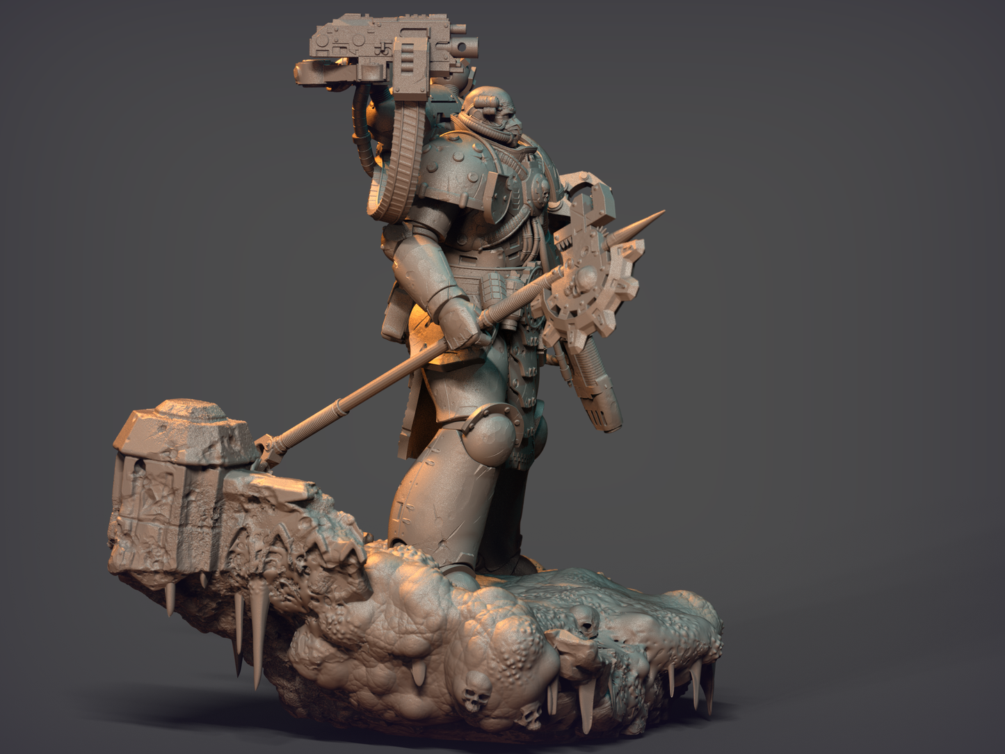 Techmarine - 12K 3D Printing - For Wargaming, Tabletop, RPG