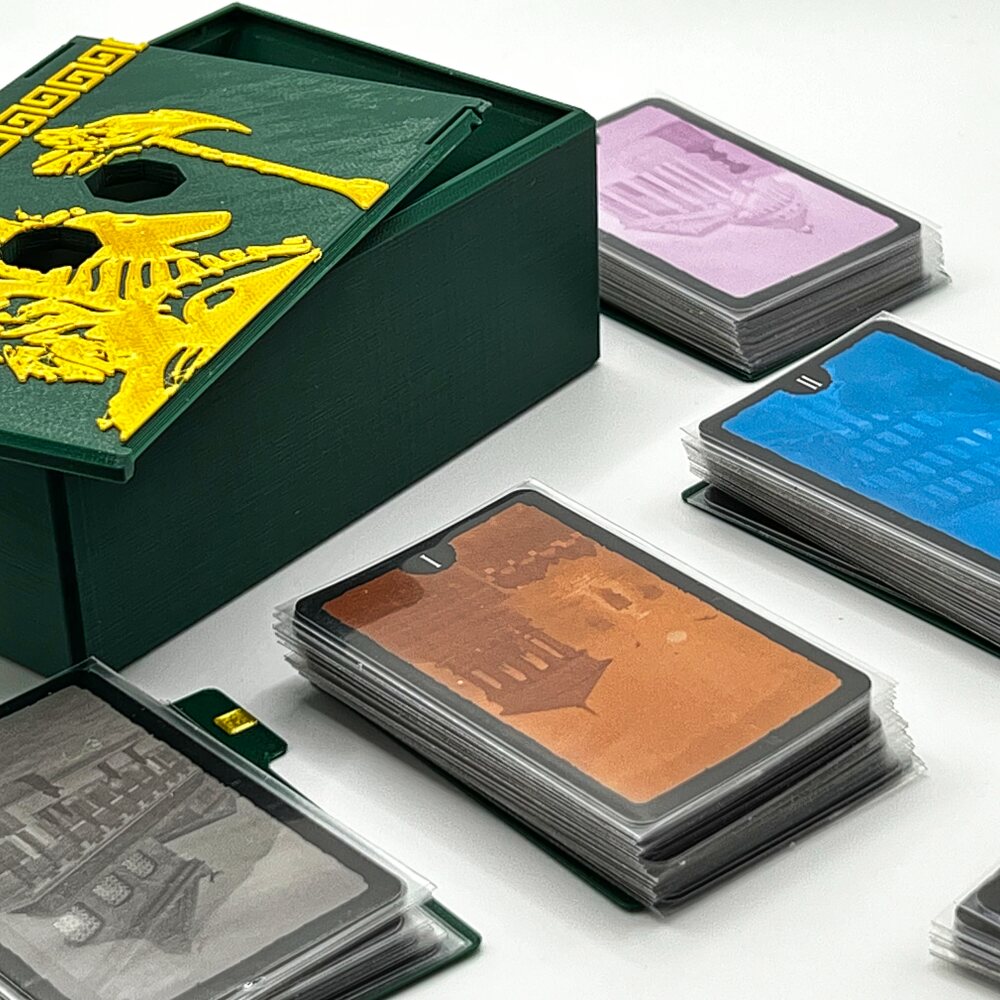 7 WONDERS DUEL + EXPANSIONS (PANTHEON AND AGORA) 3D PRINTABLE INSERTS / ORGANIZER ALL-IN