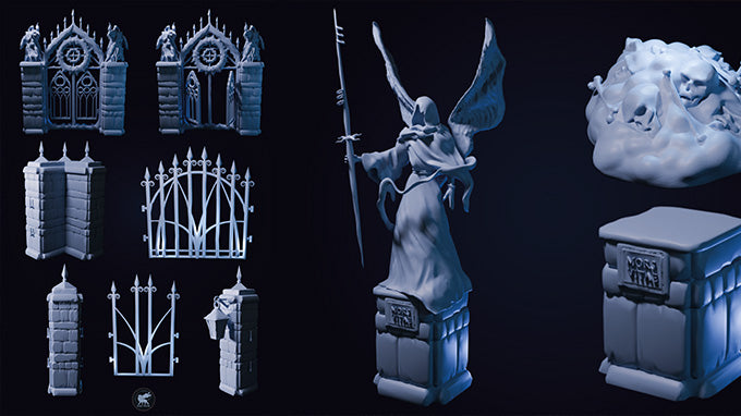 Cemetery of Perdition - Cemetery bundle for D&D/RPG/Wargames