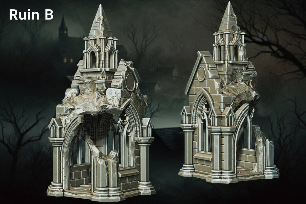 Cursed Ruins 2 - Detailed Gothic-style terrain