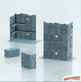 40K Tournament Terrain – Scrap Ork Buildings - 34 piece set