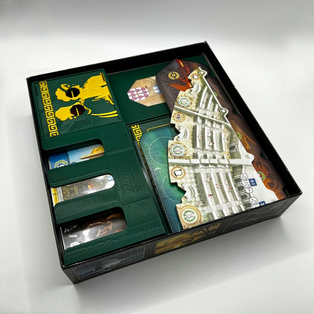 7 WONDERS DUEL + EXPANSIONS (PANTHEON AND AGORA) 3D PRINTABLE INSERTS / ORGANIZER ALL-IN