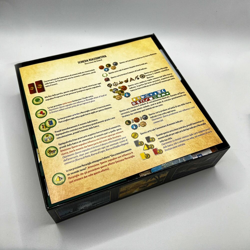 7 WONDERS DUEL + EXPANSIONS (PANTHEON AND AGORA) 3D PRINTABLE INSERTS / ORGANIZER ALL-IN