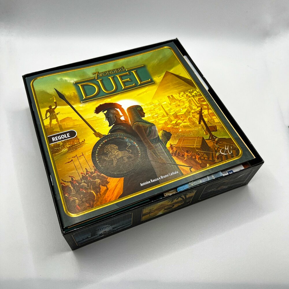 7 WONDERS DUEL + EXPANSIONS (PANTHEON AND AGORA) 3D PRINTABLE INSERTS / ORGANIZER ALL-IN