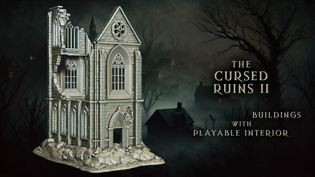 Cursed Ruins 2 - Detailed Gothic-style terrain
