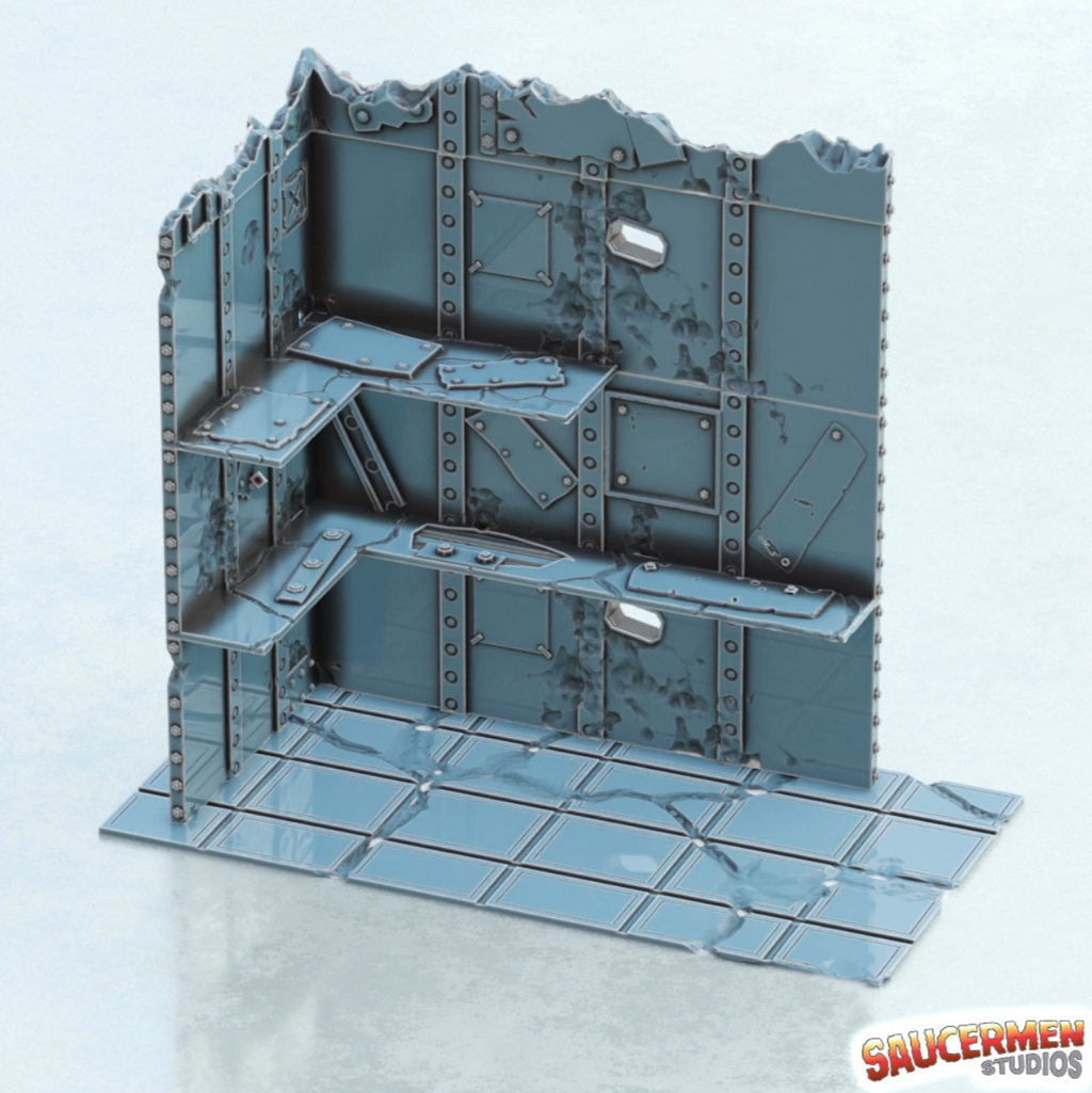 40K Tournament Terrain – Scrap Ork Buildings - 34 piece set