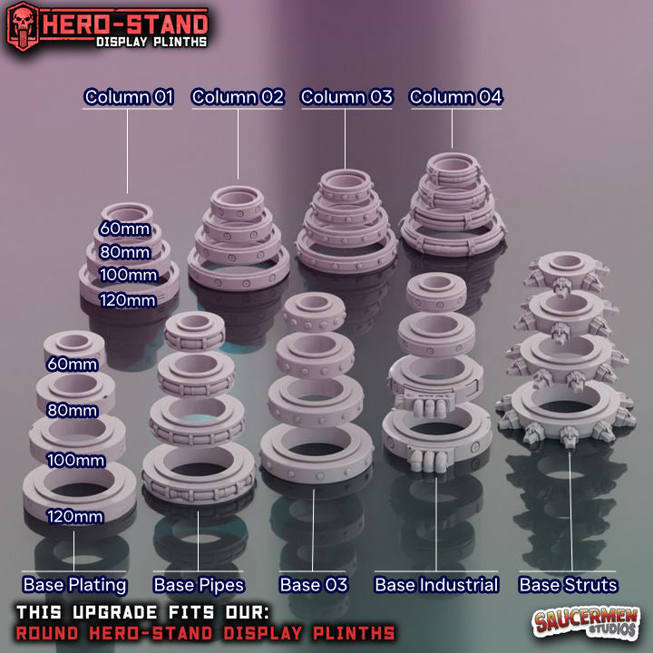 Hero-Stand Upgrade | Tech Base Columns (Round)