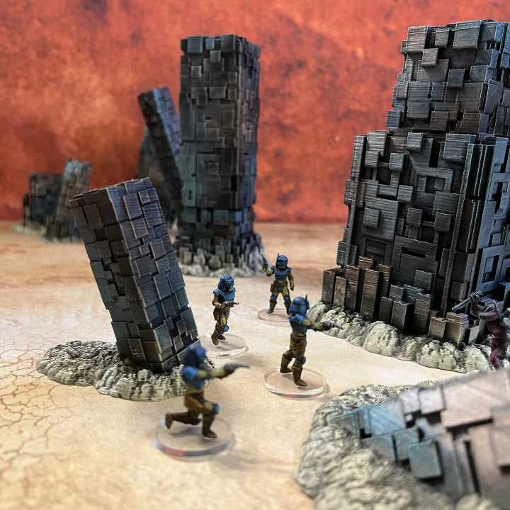 Eerie Alien Monoliths: Gaming Terrain for Sci-Fi & Fantasy