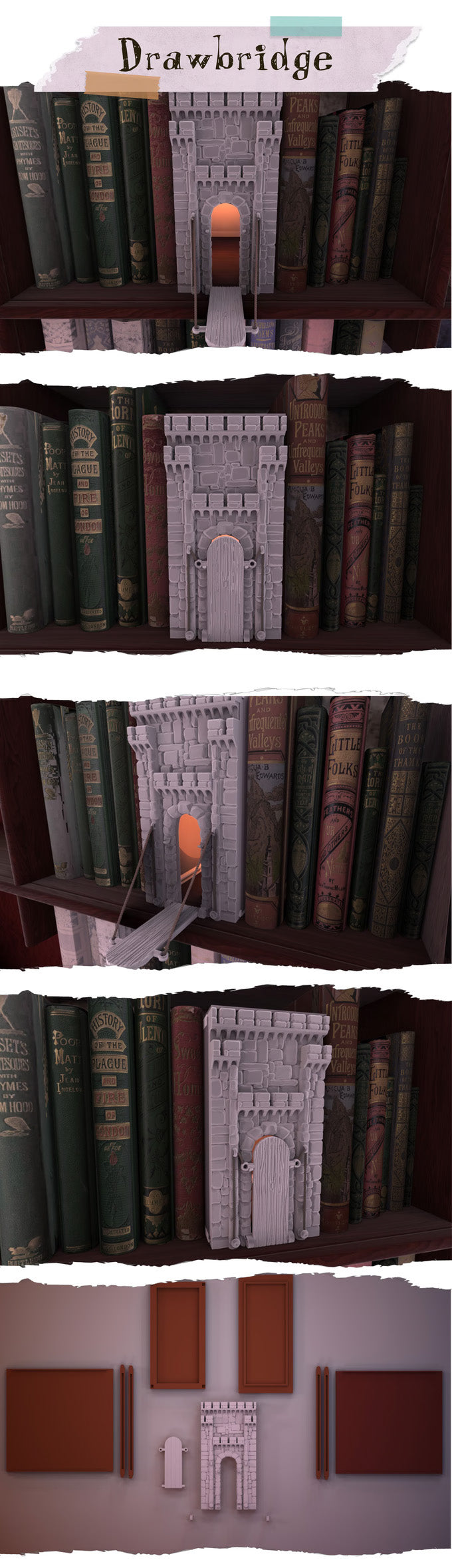 The Scenic Library 3D - Thematic Bookknooks