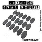 50x25mm Oval Textured Bases