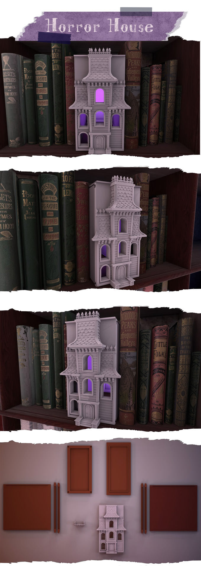 The Scenic Library 3D - Thematic Bookknooks