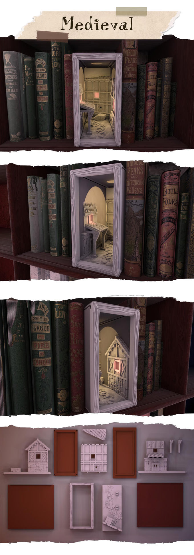 The Scenic Library 3D - Thematic Bookknooks