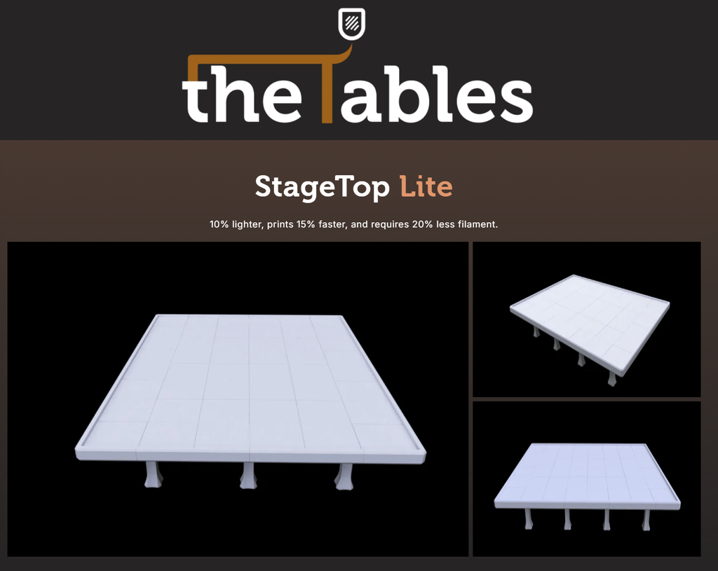 StageTop - Custom 3D Printed Modular Gaming Table for Epic Sessions