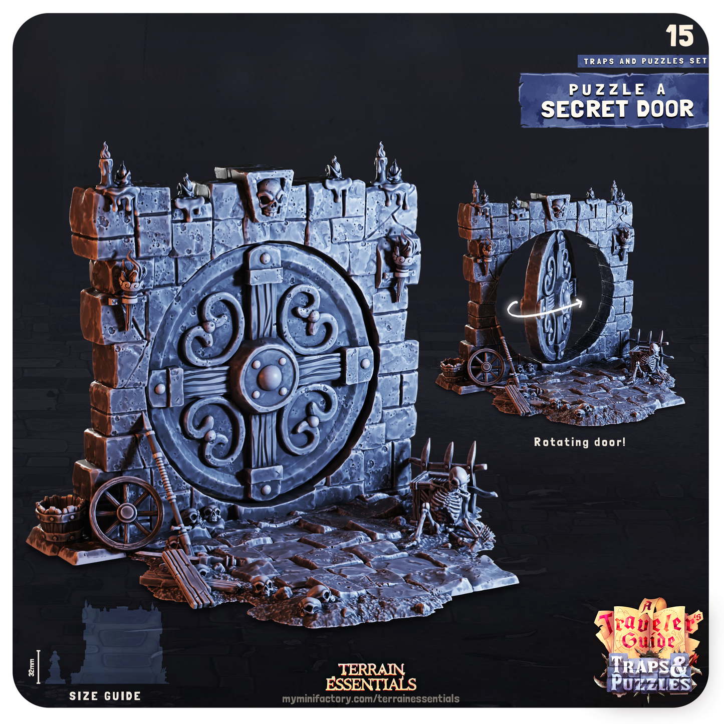 Traps and Puzzles Terrain Set | High-Quality Terrain for Tabletop Adventures