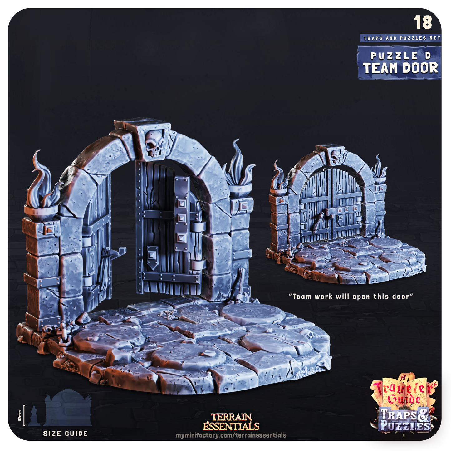 Traps and Puzzles Terrain Set | High-Quality Terrain for Tabletop Adventures