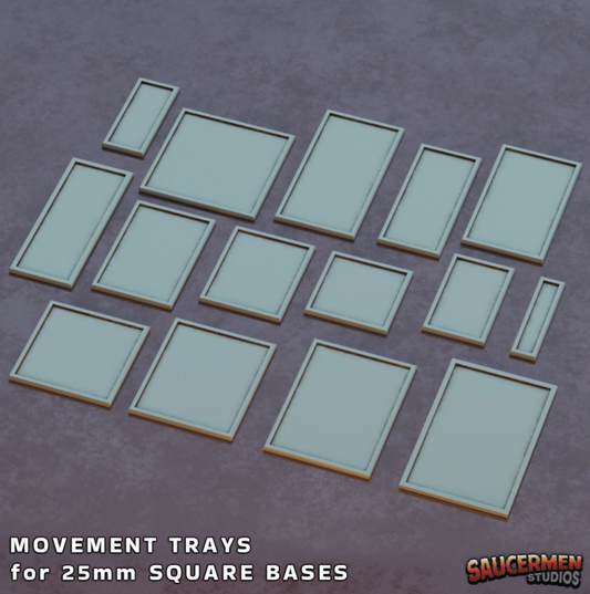 Movement Trays for 25mm Square Bases