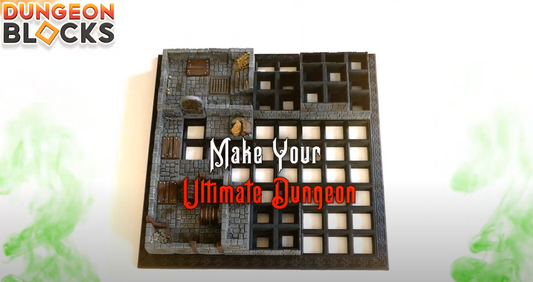 DUNGEON BLOCKS The Ultimate Dungeon -  Large Starter Set - 84 blocks