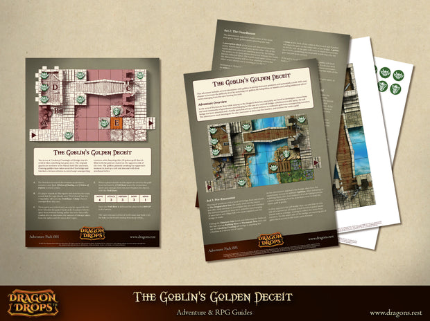 Complete DnD / Fantasy Adventure | Adventure Pack 001 - The Goblin's Golden Deceit