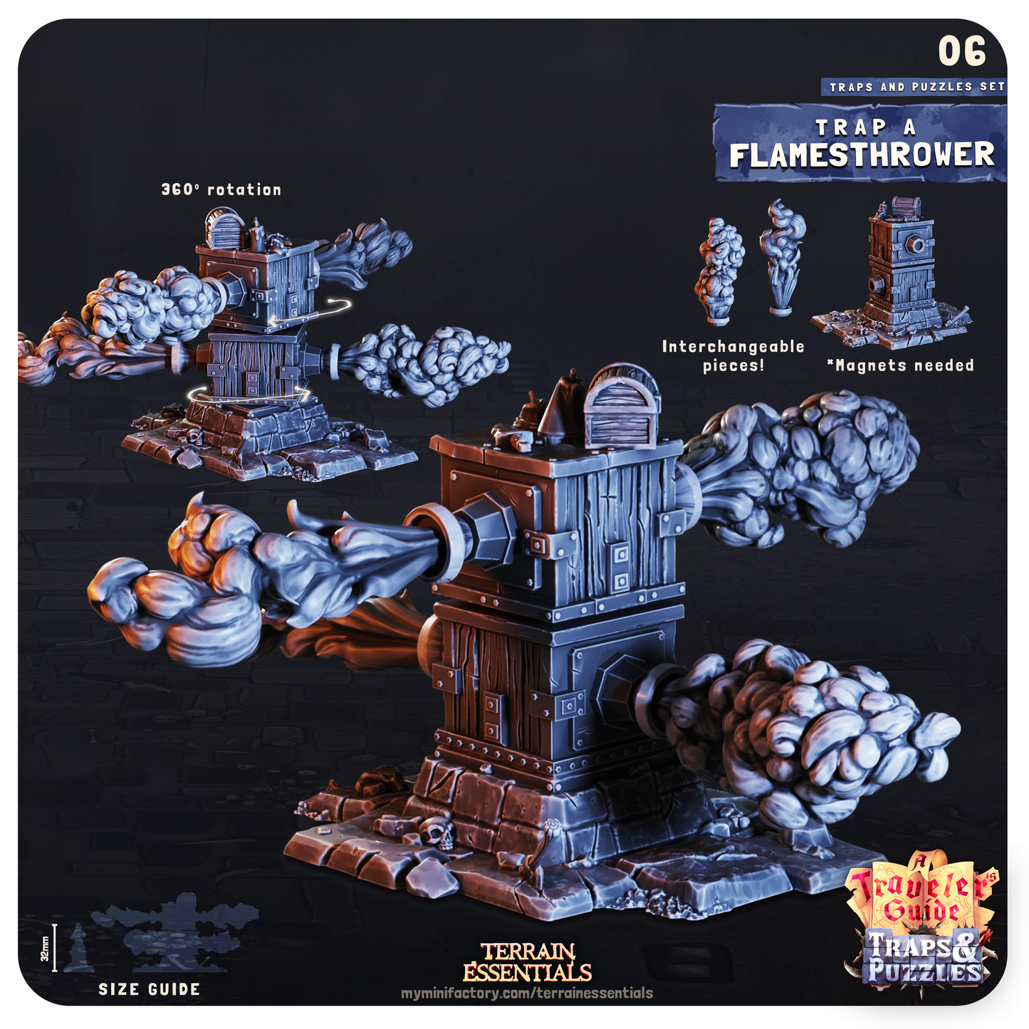 Traps and Puzzles Terrain Set | High-Quality Terrain for Tabletop Adventures