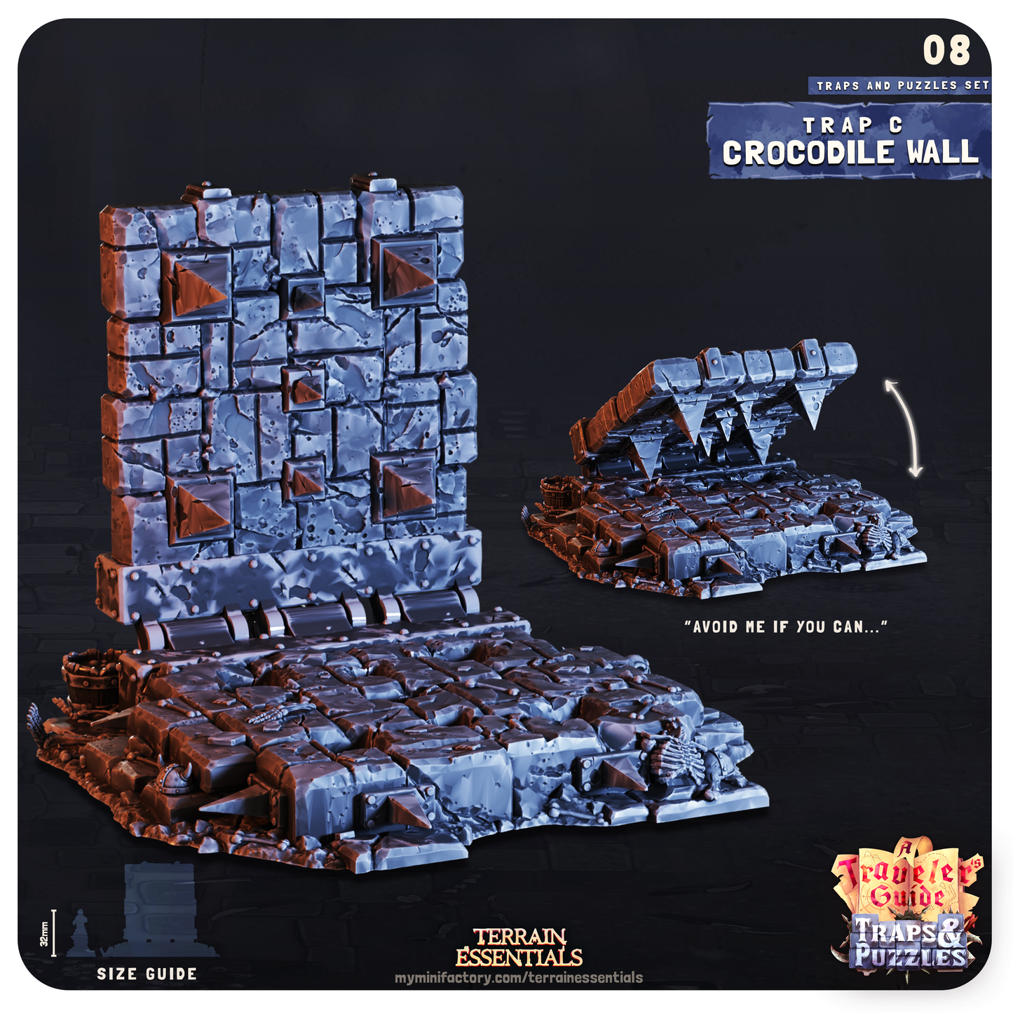 Traps and Puzzles Terrain Set | High-Quality Terrain for Tabletop Adventures