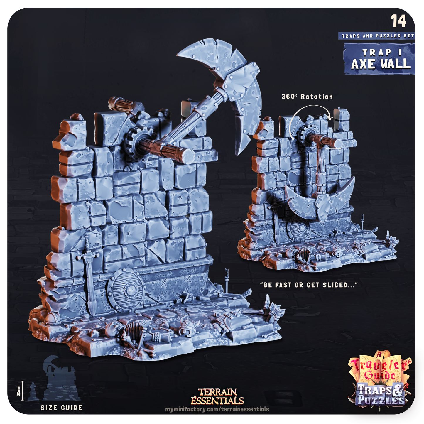 Traps and Puzzles Terrain Set | High-Quality Terrain for Tabletop Adventures