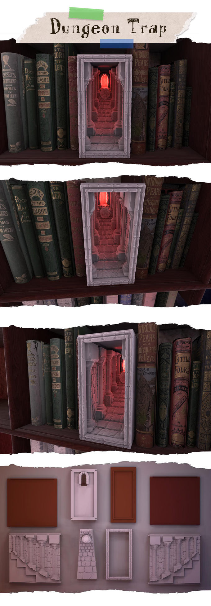 The Scenic Library 3D - Thematic Bookknooks