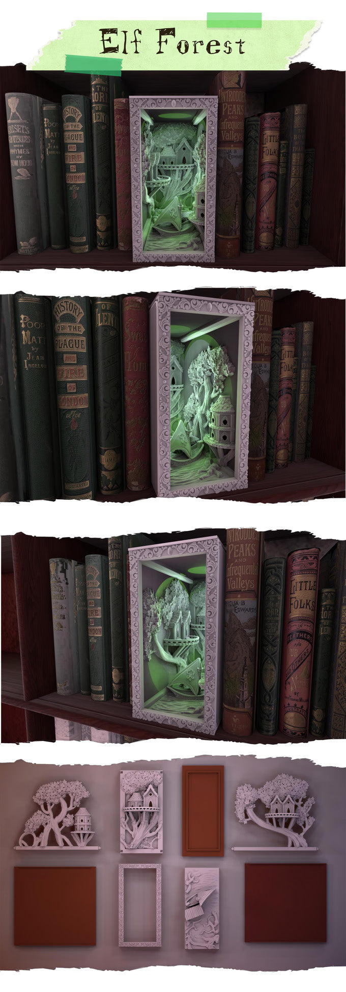 The Scenic Library 3D - Thematic Bookknooks