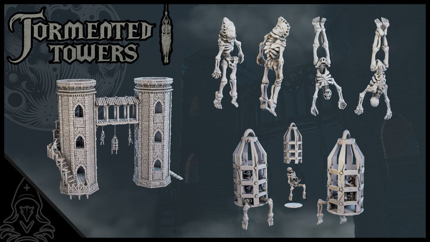 Tormented Towers 3D printed Tabletop Terrain (Modular)