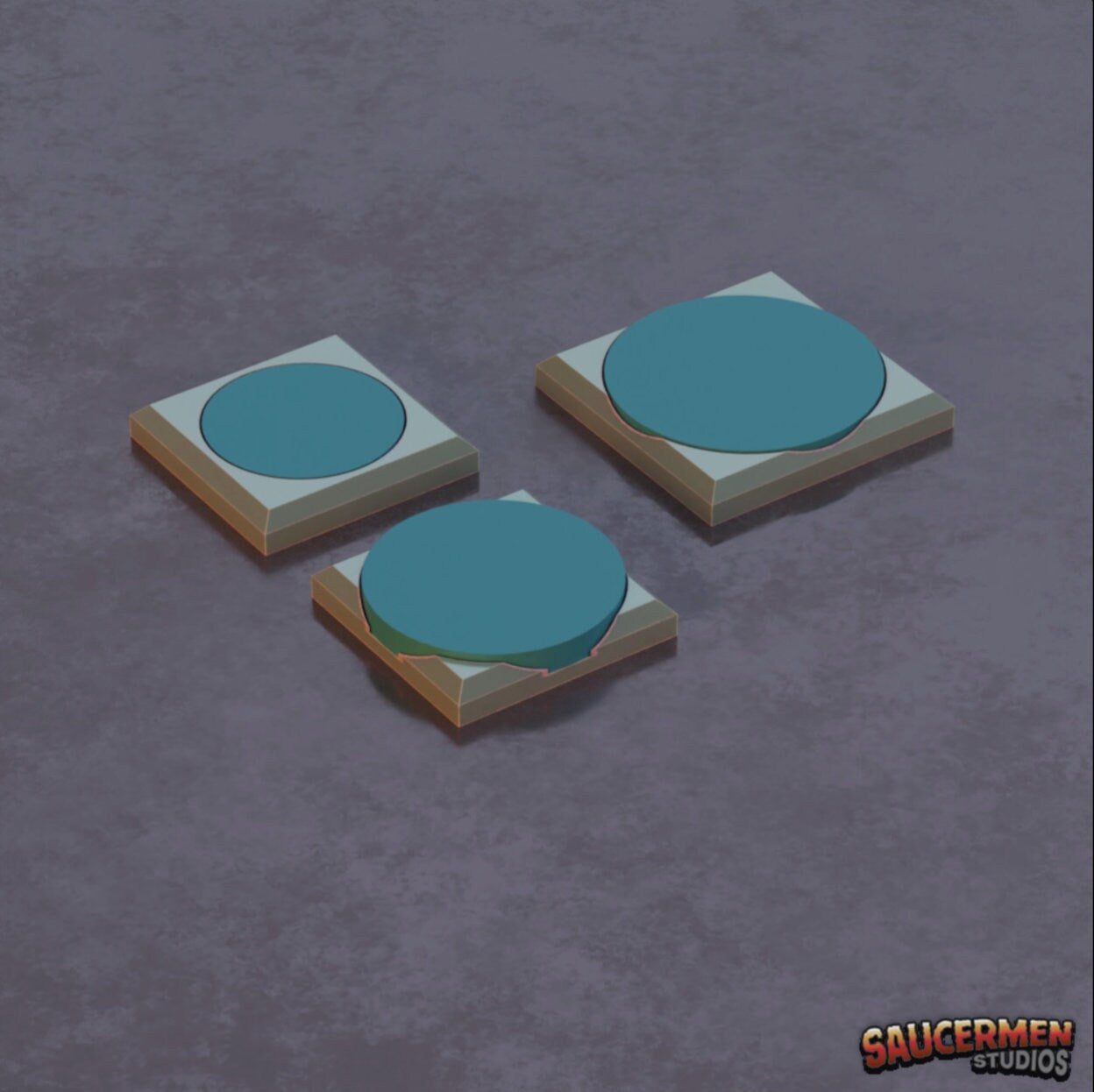 Warhammer The Old World Bases - Round to Square Base Converter - High Quality