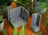 Modular display plinths and diorams for miniatures and wargame squads | GrimDark Chambers (Round)