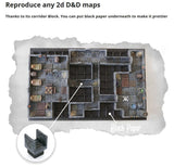 Ultimate Dungeon Large Starter Set | 84 blocks | Modular Tabletop Dungeon | TTRPG | Dungeon Blocks | Easy to set up and play