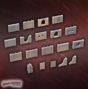 Dungeon Assault - Modular fantasy terrain | Base Set - 17 pieces