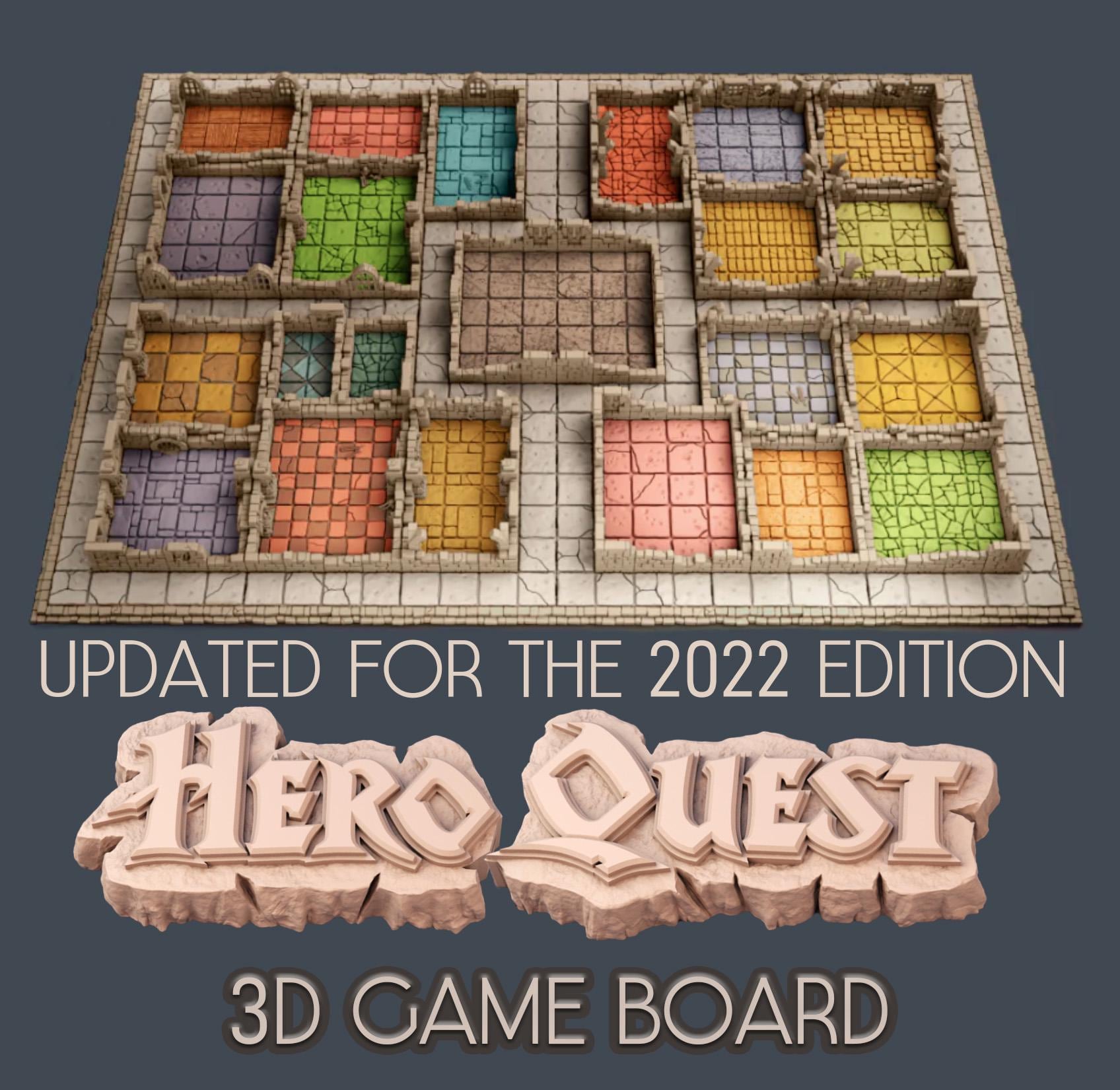 3D Game Board for Heroquest | Modular Fantasy Dungeon Board