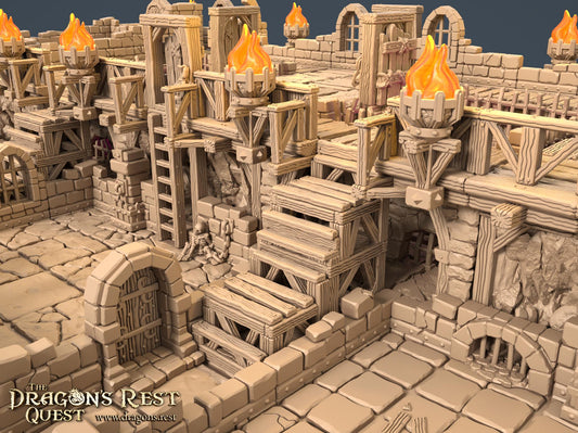 HeroQuest First Light: 3D Modular Game Board