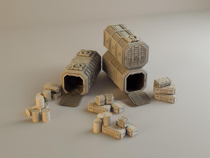 Munitorum Not Armoured Containers for Tabletop Wargaming Terrain