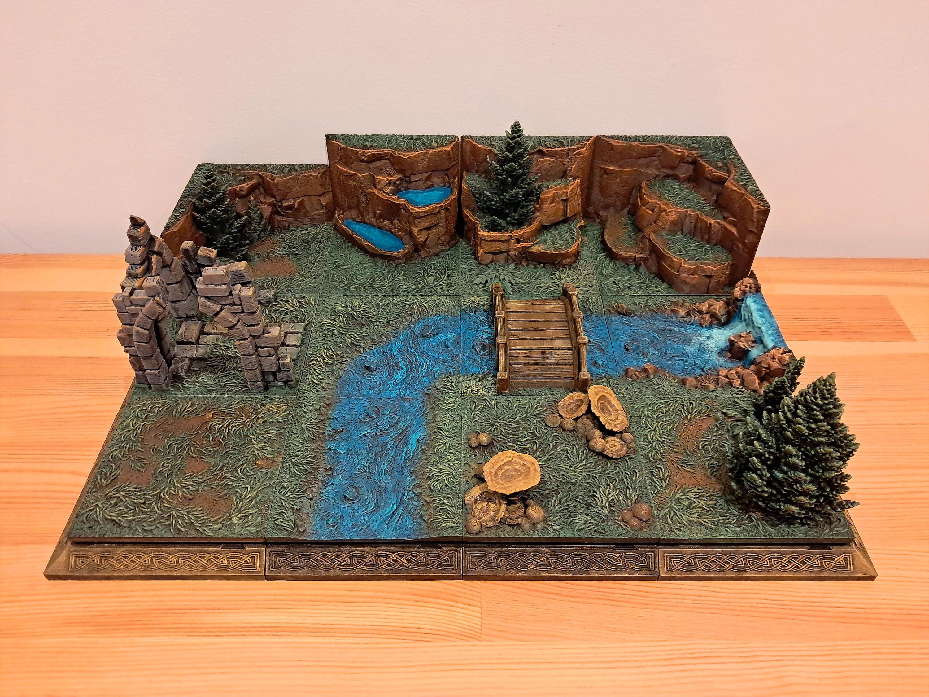 Dungeon Blocks XL: Majestic Highlands Terrain Set - RPG Tabletop Gamin