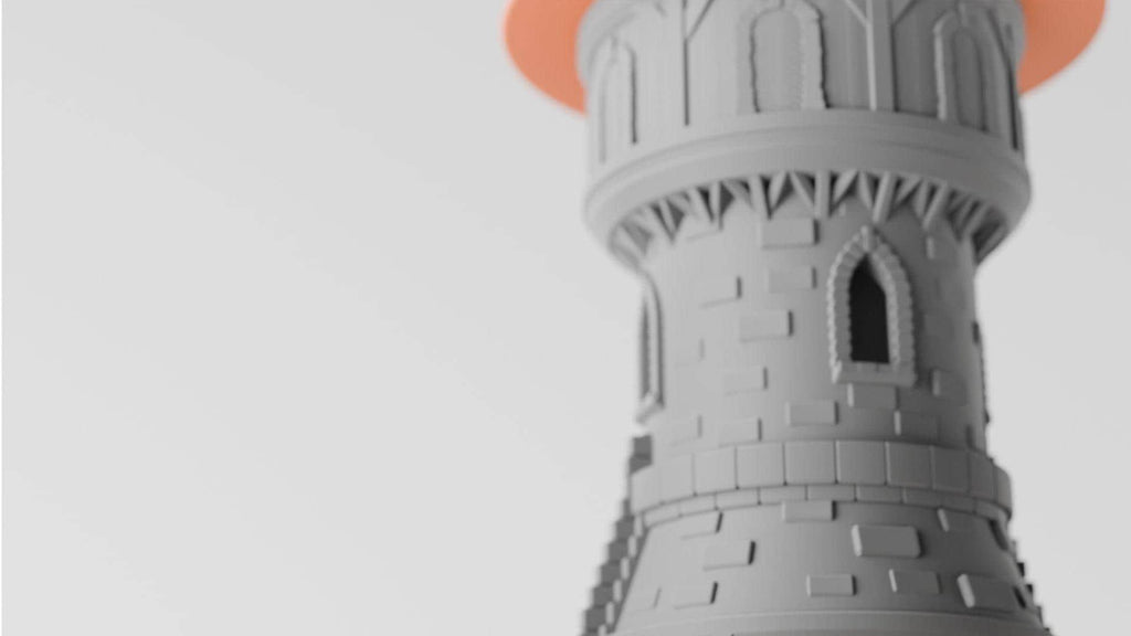 Medieval Dice Tower: Gothic Stonework, Removable Roof, RPG Gaming