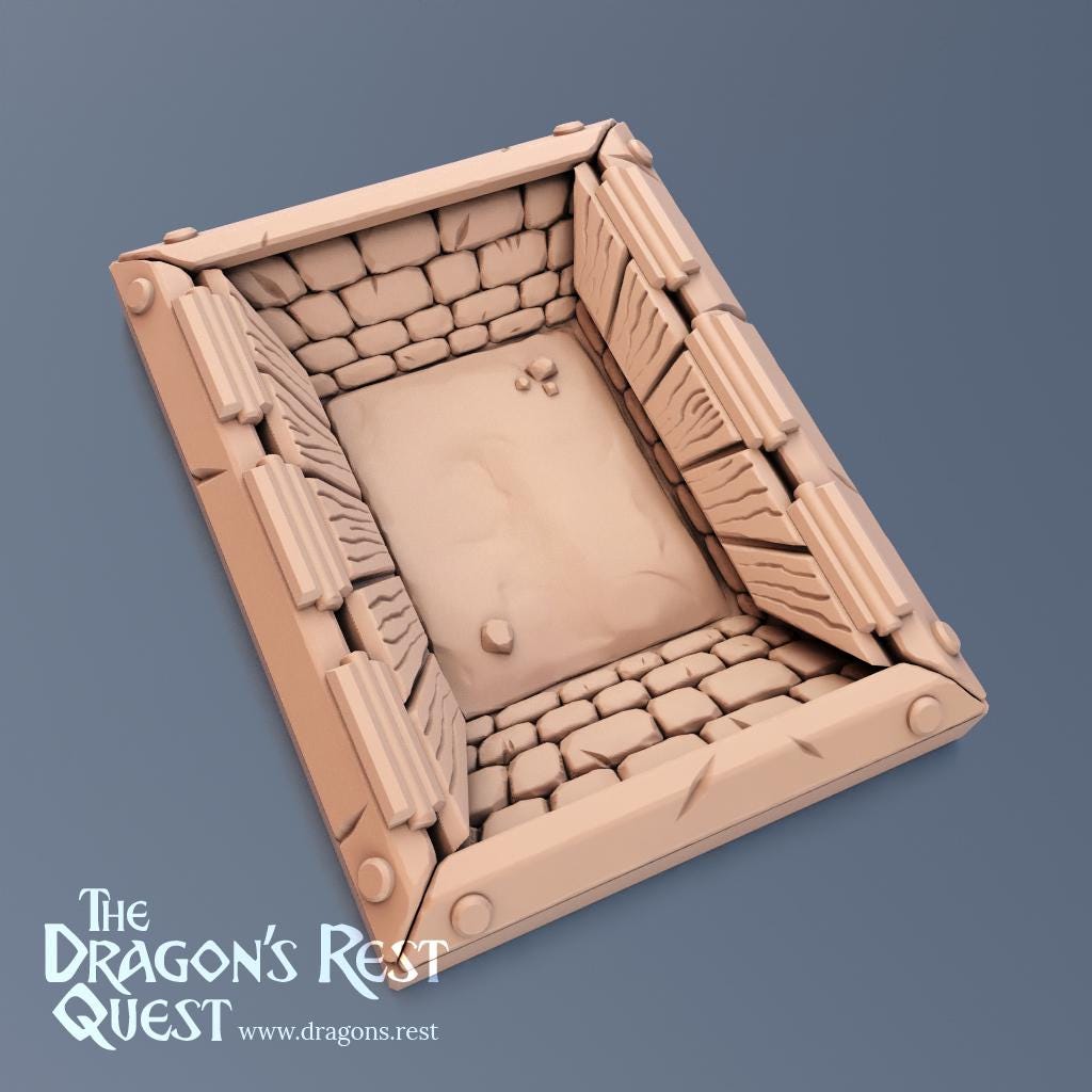 HeroQuest Trap Set: Tabletop RPG Scatter Terrain - Spike, Fire, and More