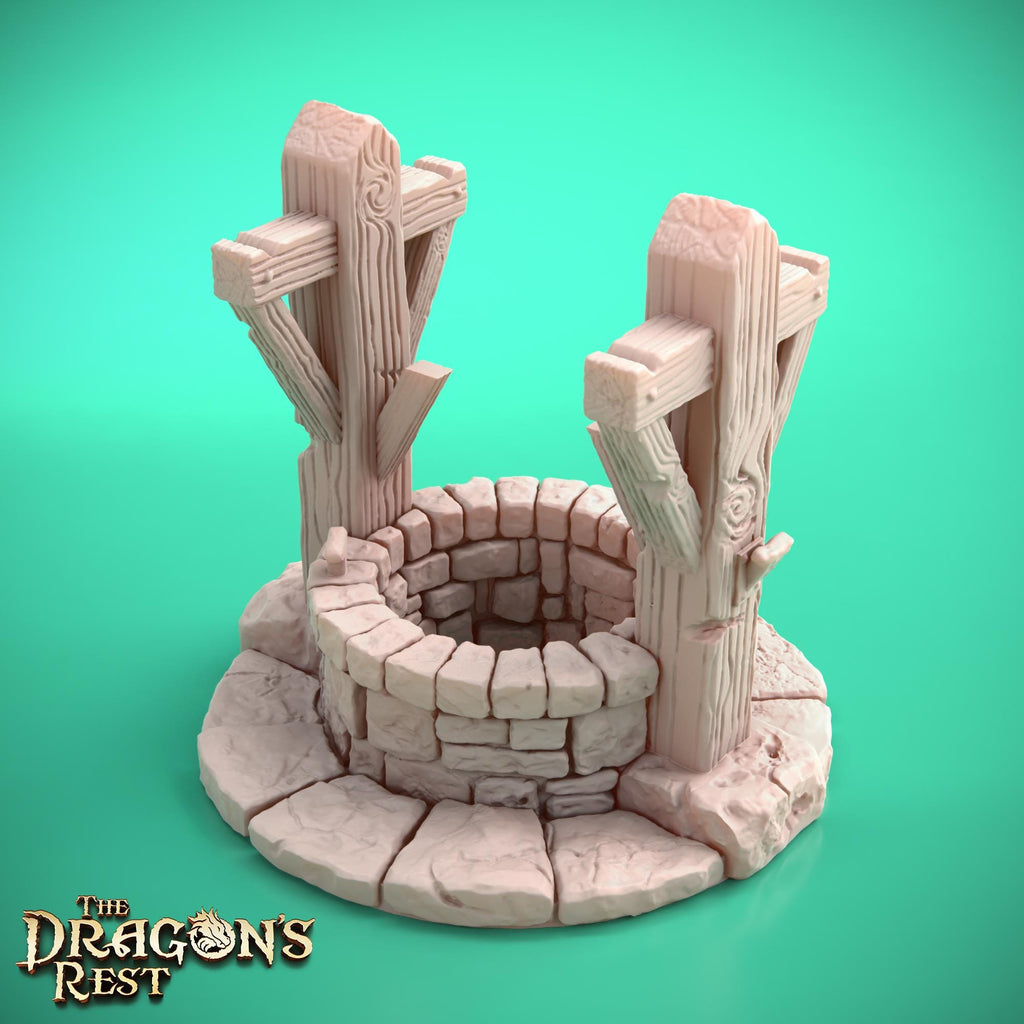 Wishing Well Scatter Tile for HeroQuest | Outdoor Game Accessory | Board Game Terrain