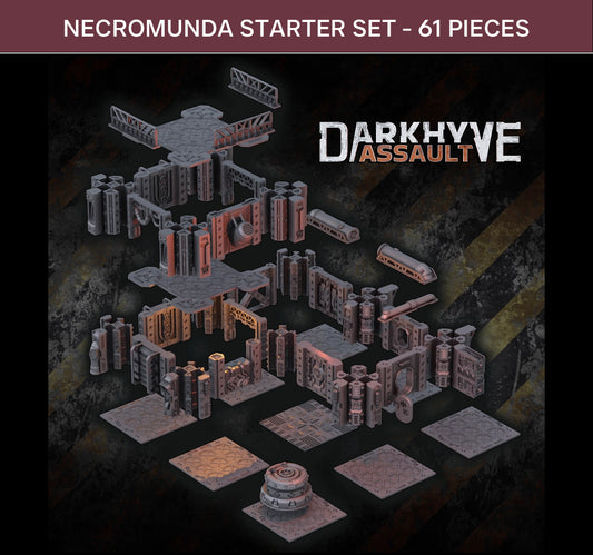 Necromunda Modular Terrain Tiles | Starter Set - 6 tiles - 61 pieces