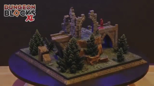 Dungeon Blocks XL: Majestic Highlands Terrain Set - RPG Tabletop Gaming