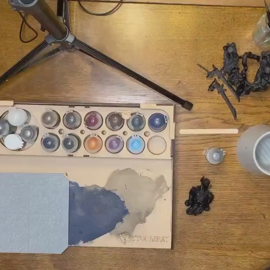 Drybrushing Texture Palette for Miniature Painting Mastery