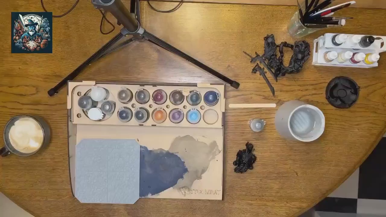 Drybrushing Texture Palette for Miniature Painting Mastery