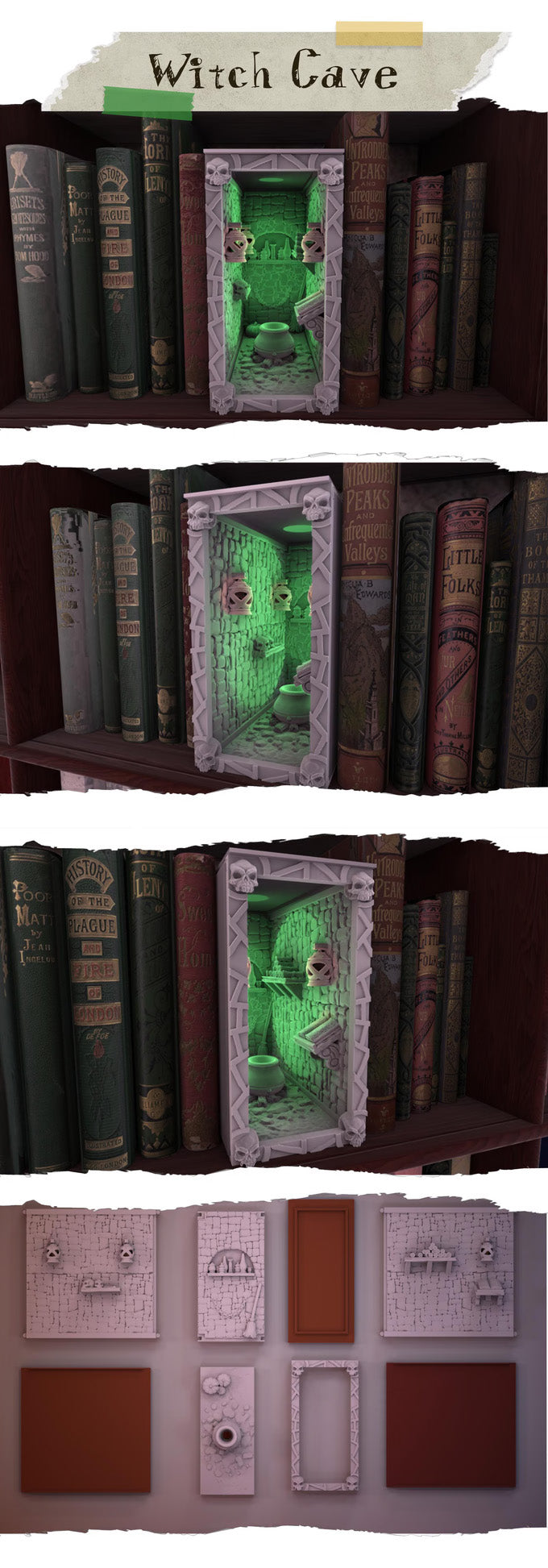 The Scenic Library 3D - Thematic Bookknooks