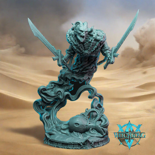 Chain Breaker Djinn - 8K 3D Printing - For Wargaming, Tabletop, RPG